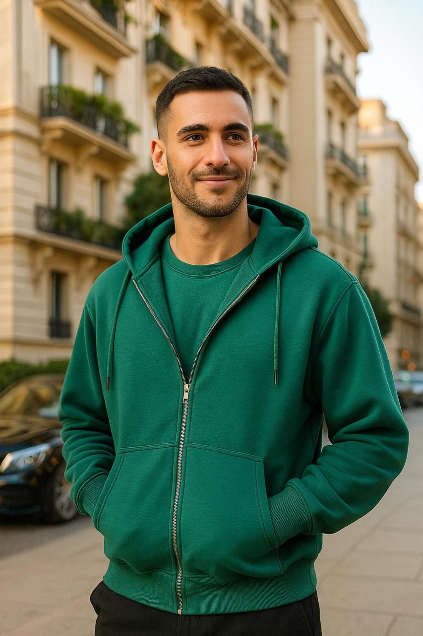 unisex Oversized Zipper Hoodie