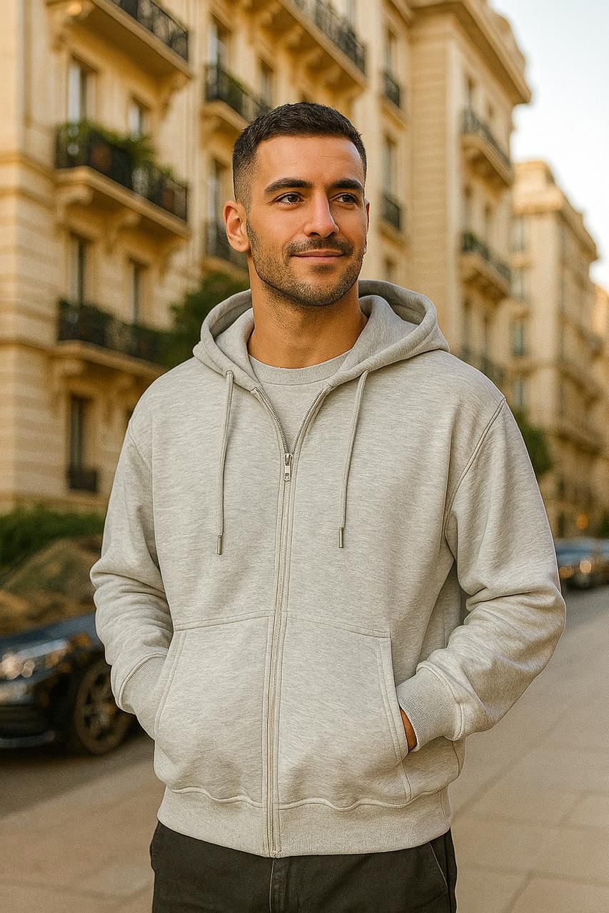 unisex Oversized Zipper Hoodie