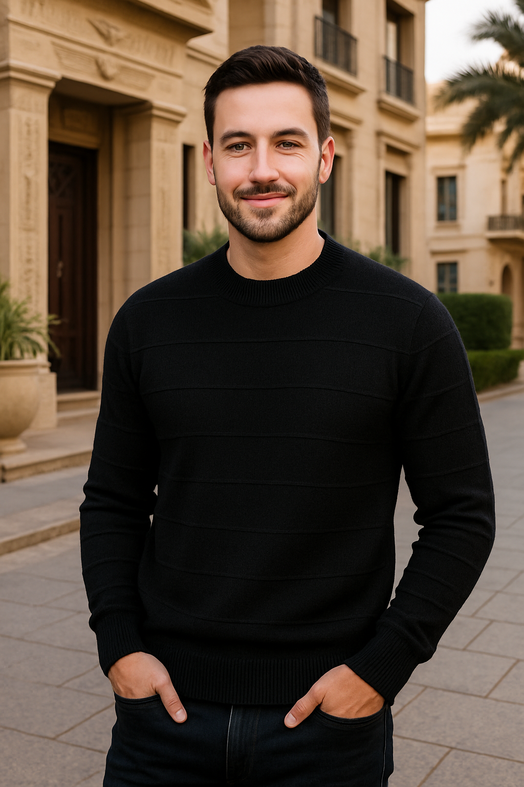 basic slim fit  sweater