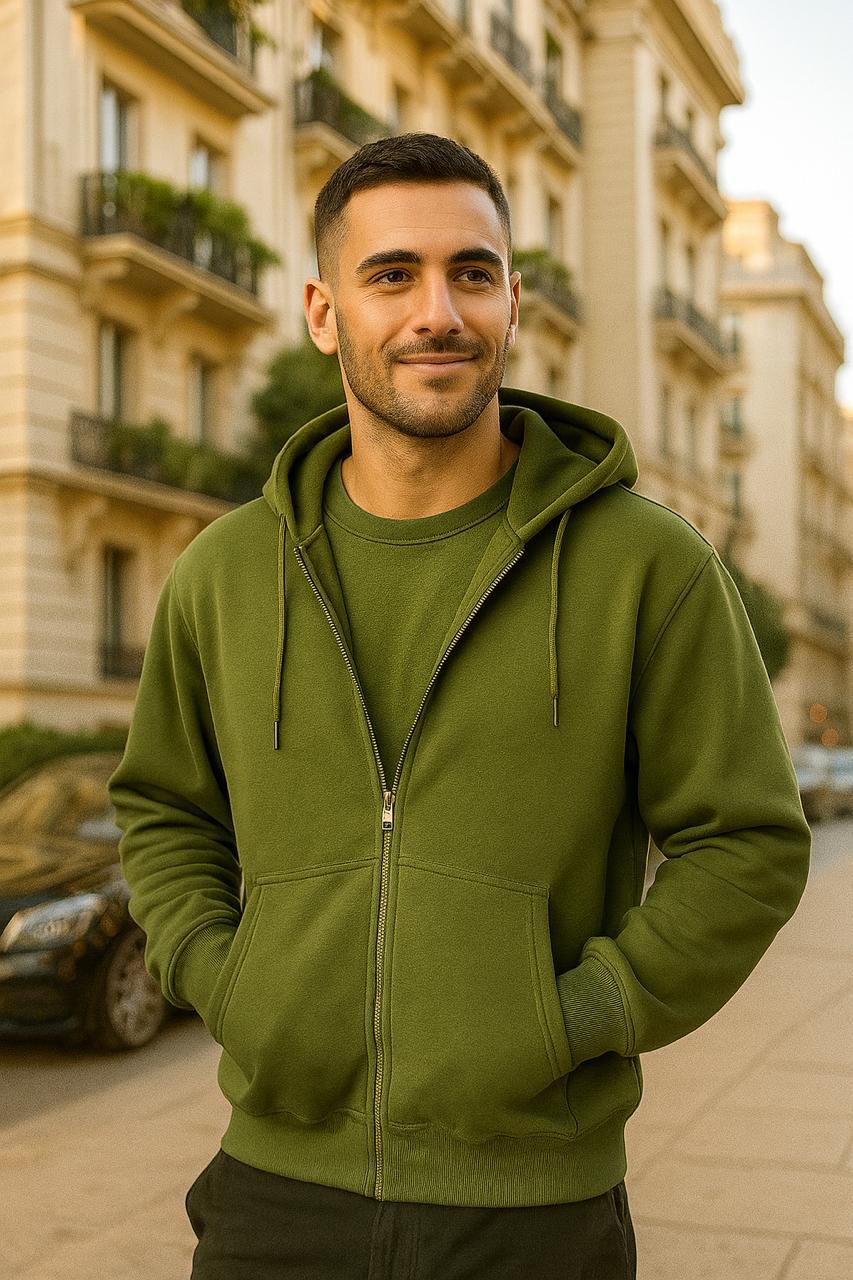 unisex  Oversized Zipper Hoodie