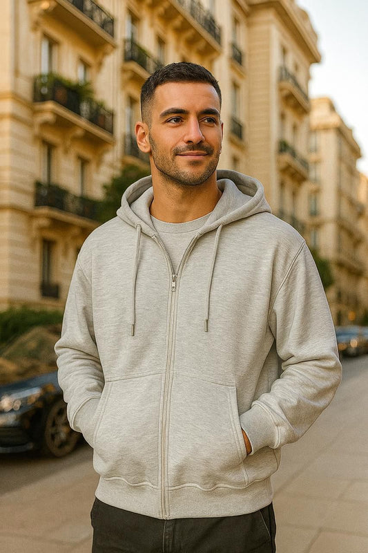 unisex  Oversized Zipper Hoodie