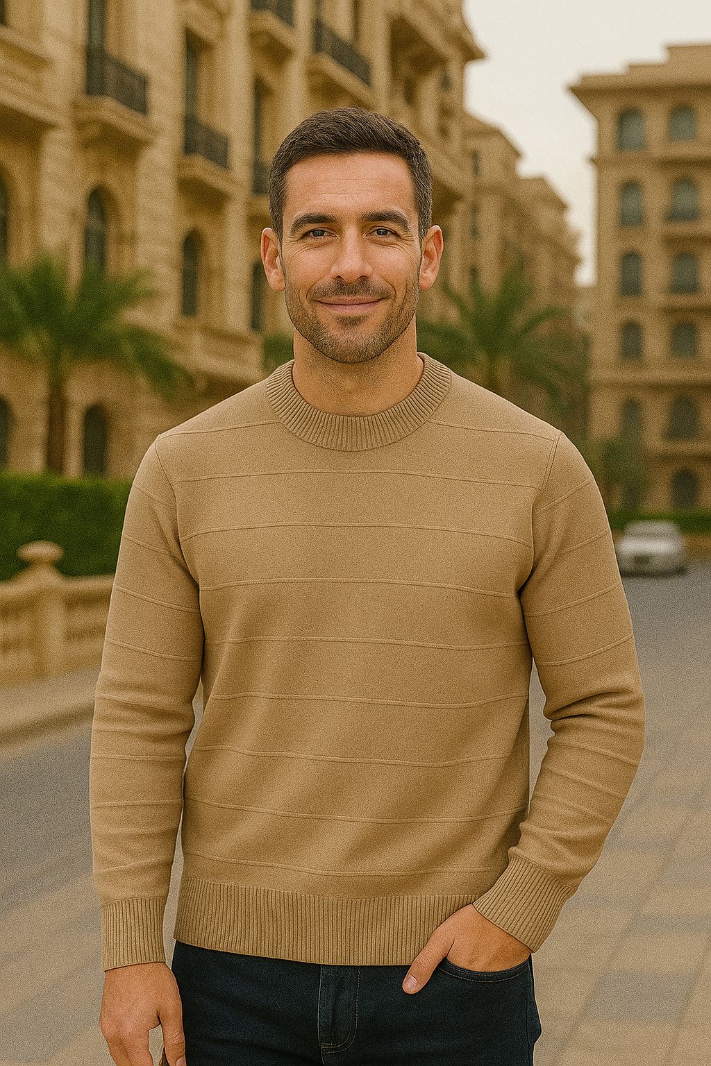 basic slim fit  sweater